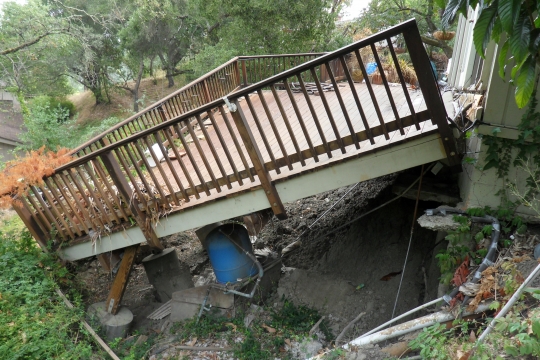 Landslide Damage